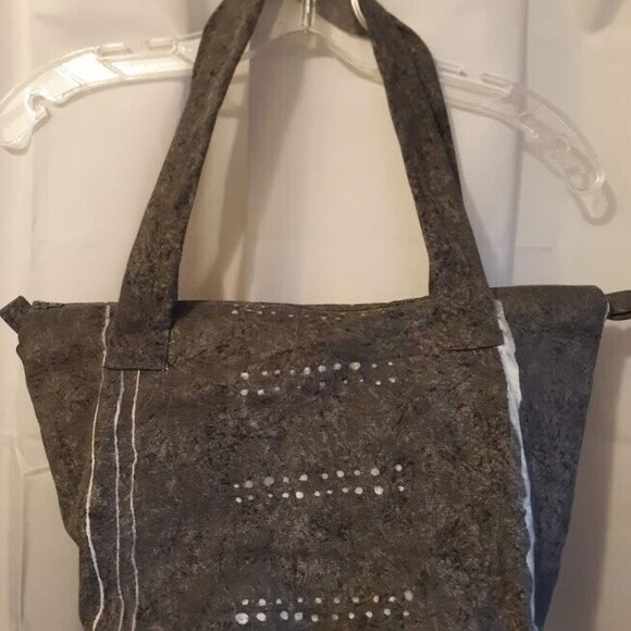 NEW Tribal design Canvas Shoulder bag Purse Double handle Satchel Custom Stitch - Picture 2 of 8